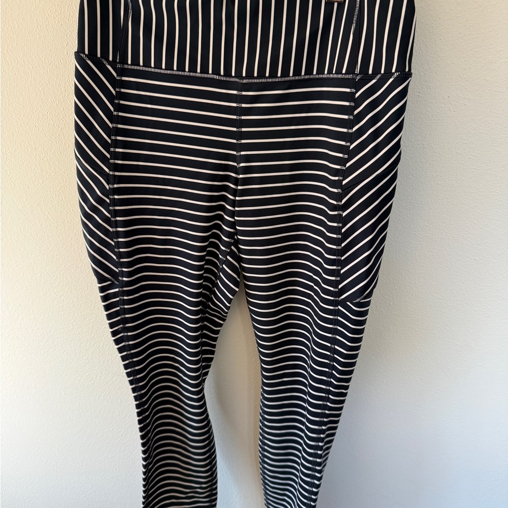 Striped Navy and White Women's Pants